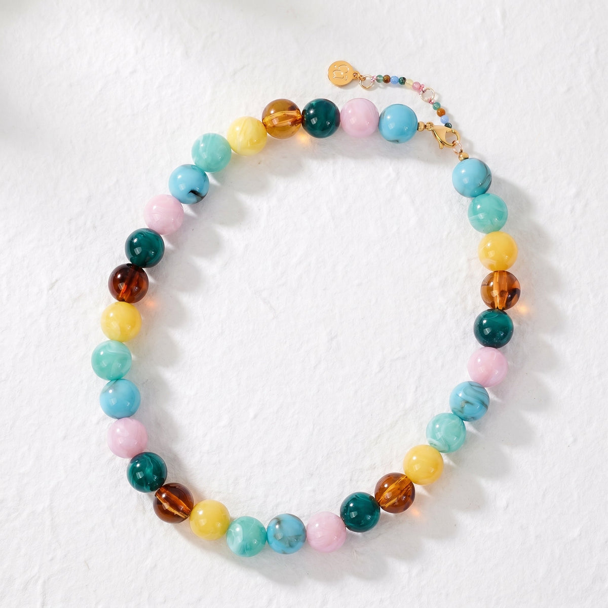 Chunky Tropical Beaded Necklace