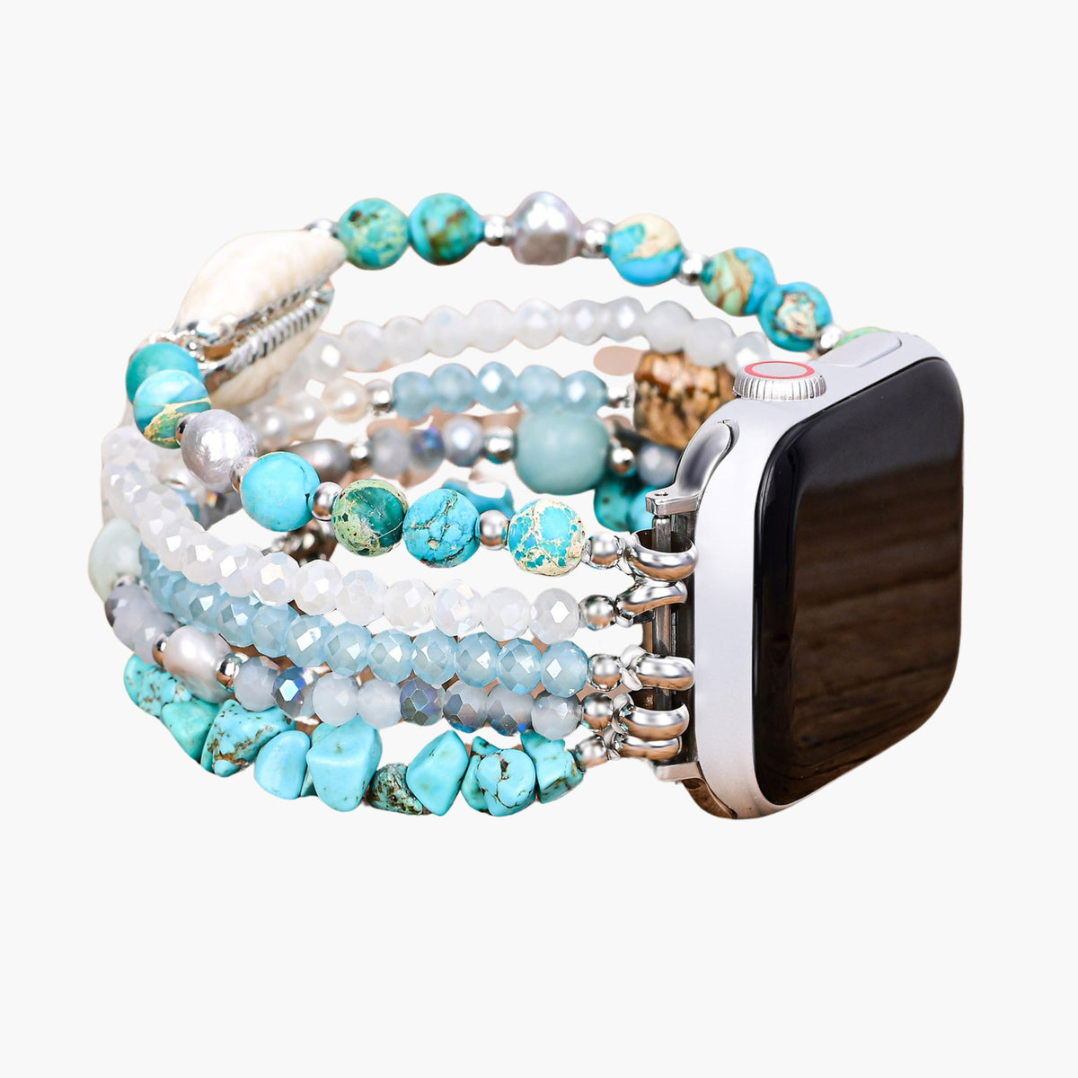 Turquoise Tide Stretch Apple Watch Strap