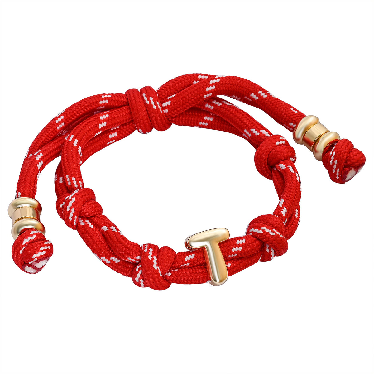Knotted Initial Bracelets