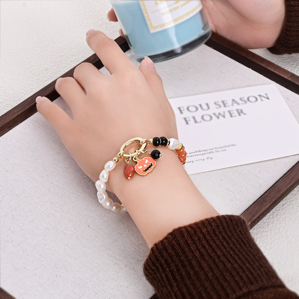 Spooky Charm Halloween Bracelet