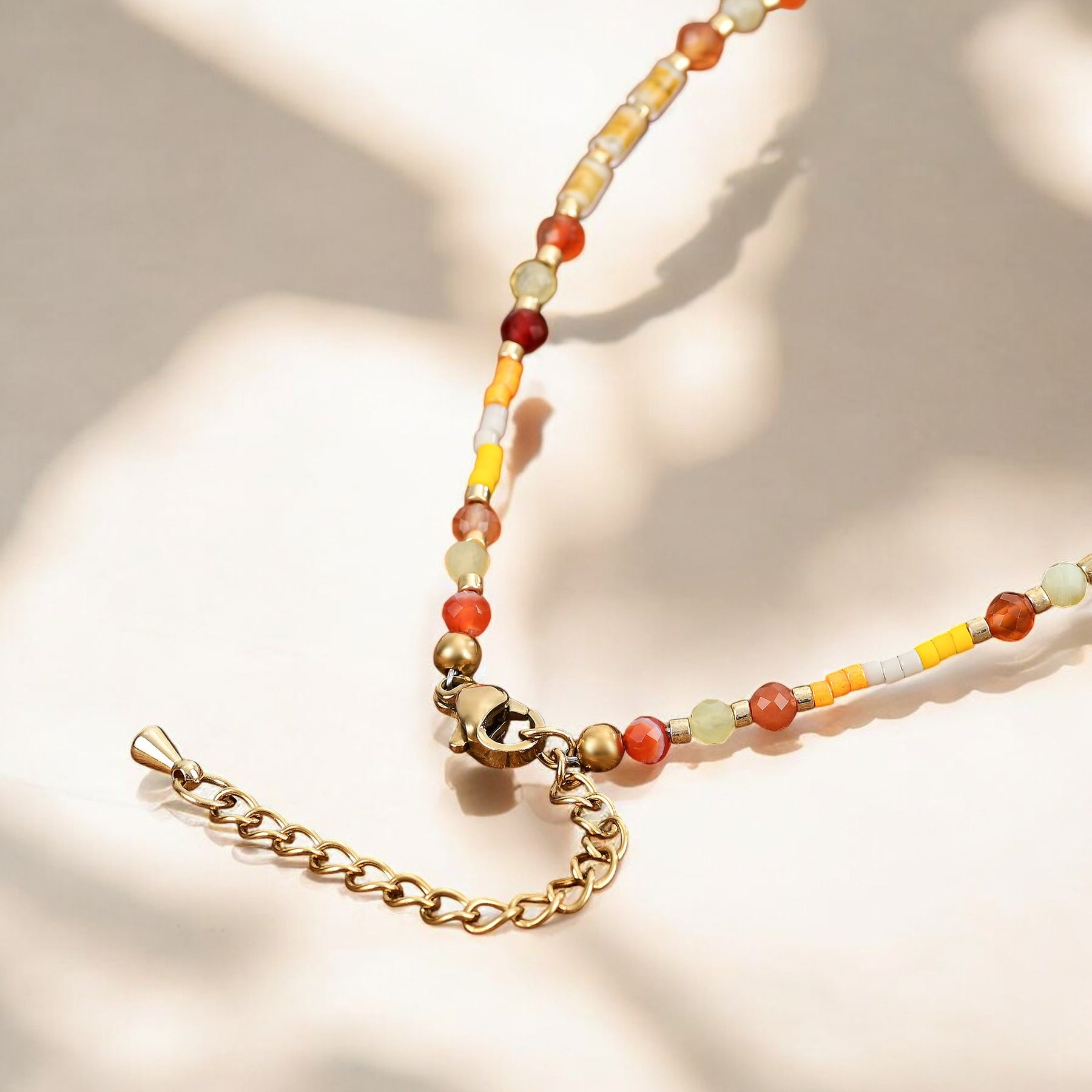 Sunfire Glow Agate Anklet