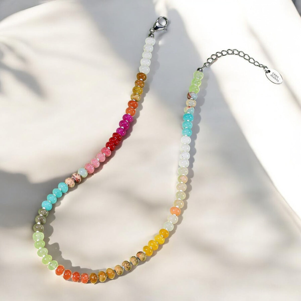 Blush Beam Stone Necklace