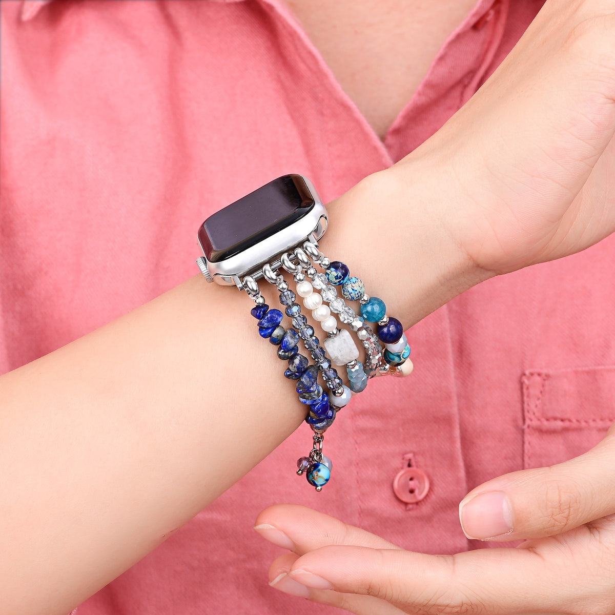 Seabreeze Shell Stretch Apple Watch Strap