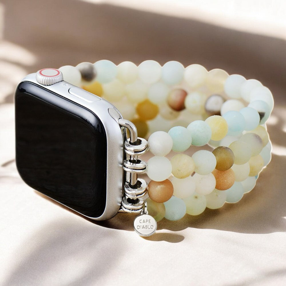 Amazonite Jasper Stretch Apple Watch Strap