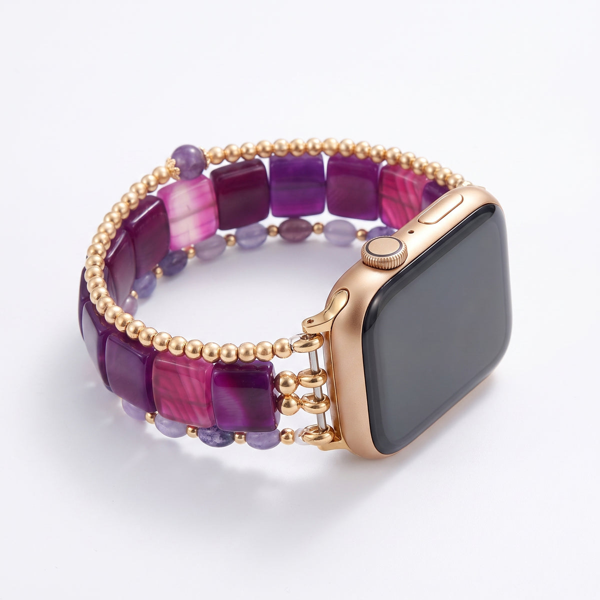 Midnight Bloom Tourmaline Stretch Apple Watch Strap