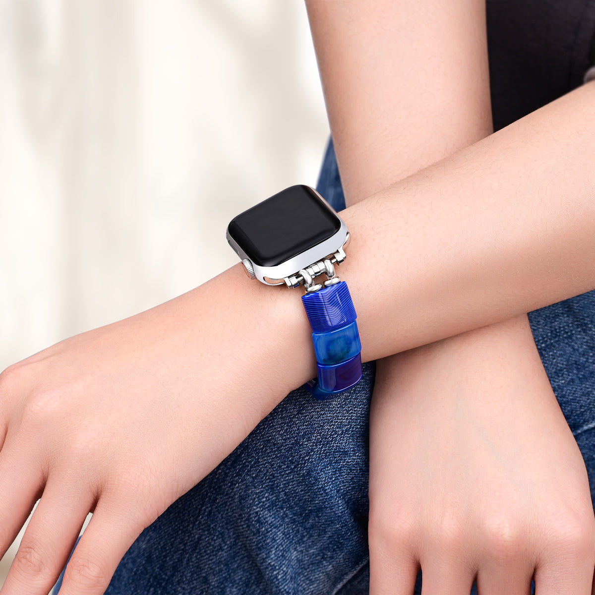 Oceanic Bliss Stretch Apple Watch Strap