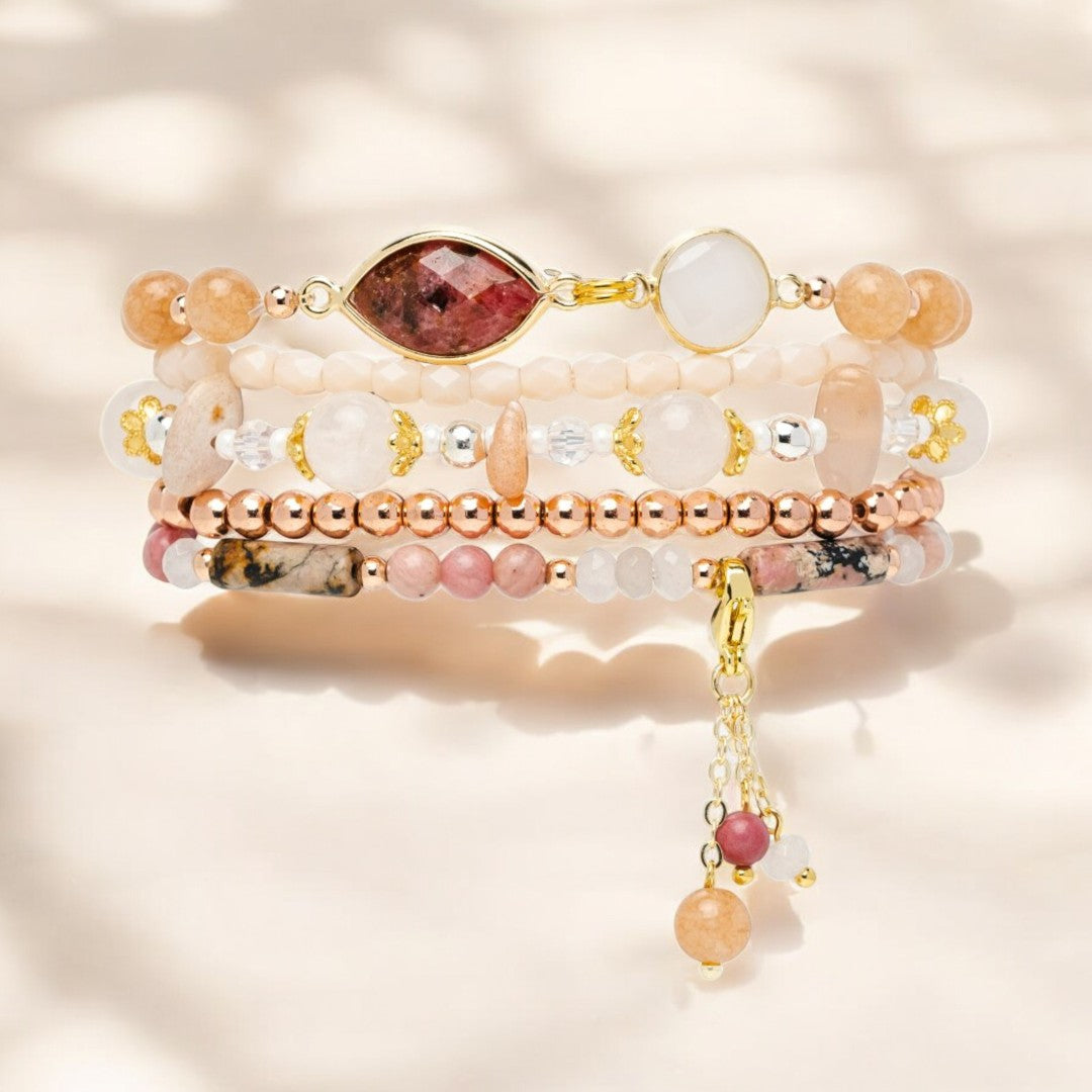 Burgundy Rose Stretch Apple Watch Strap