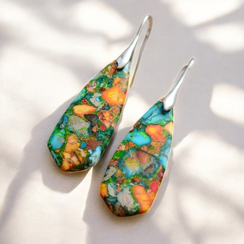 Coral Jasper Earrings