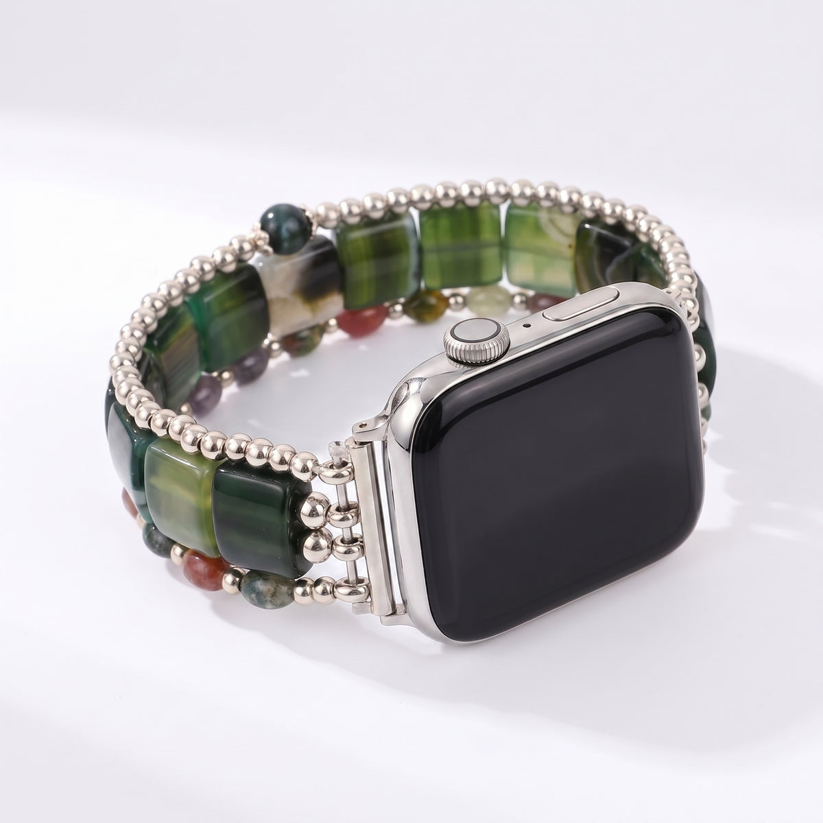 Midnight Bloom Tourmaline Stretch Apple Watch Strap