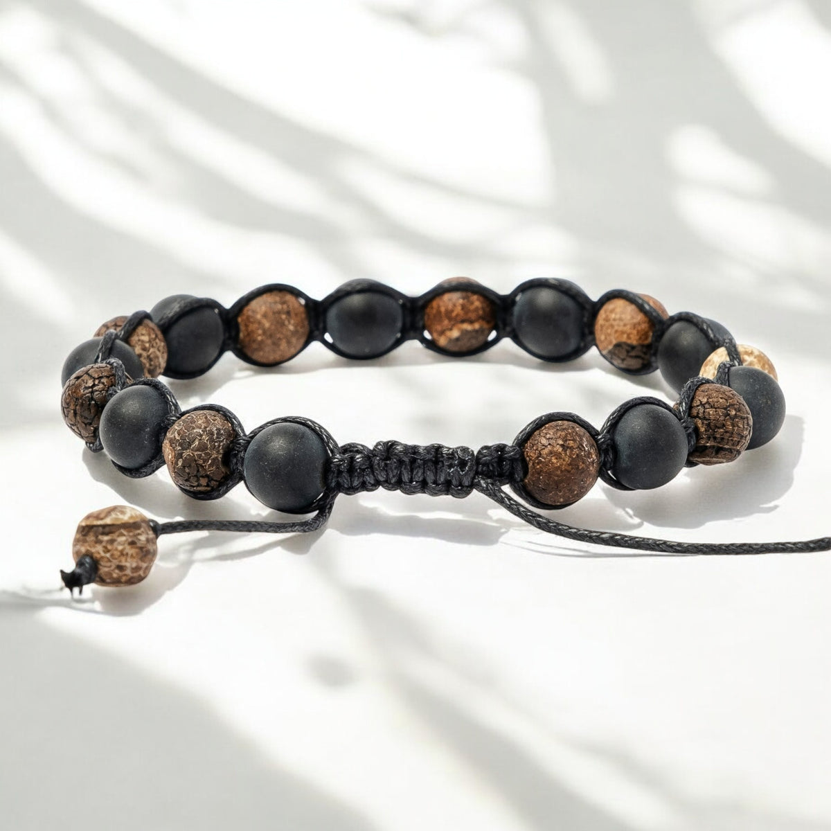 Men's Cracked Onyx Bracelet