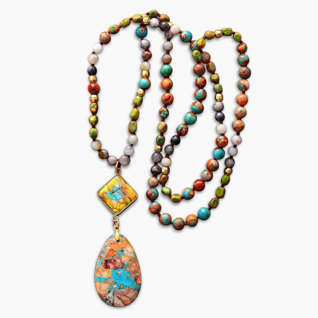 Intense Jasper Spiritual Necklace - Cape Diablo