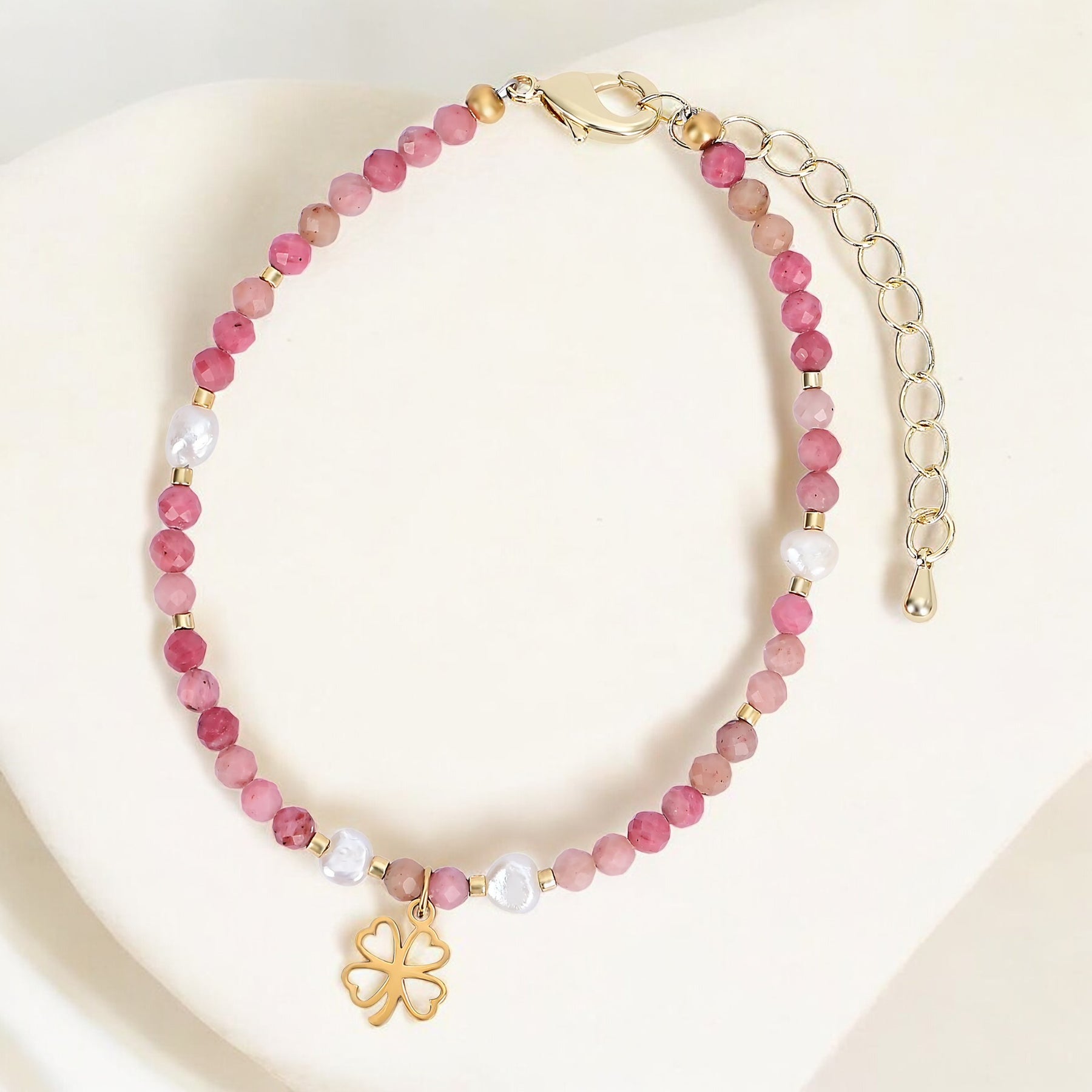 Rosy Luck Charm Bracelet