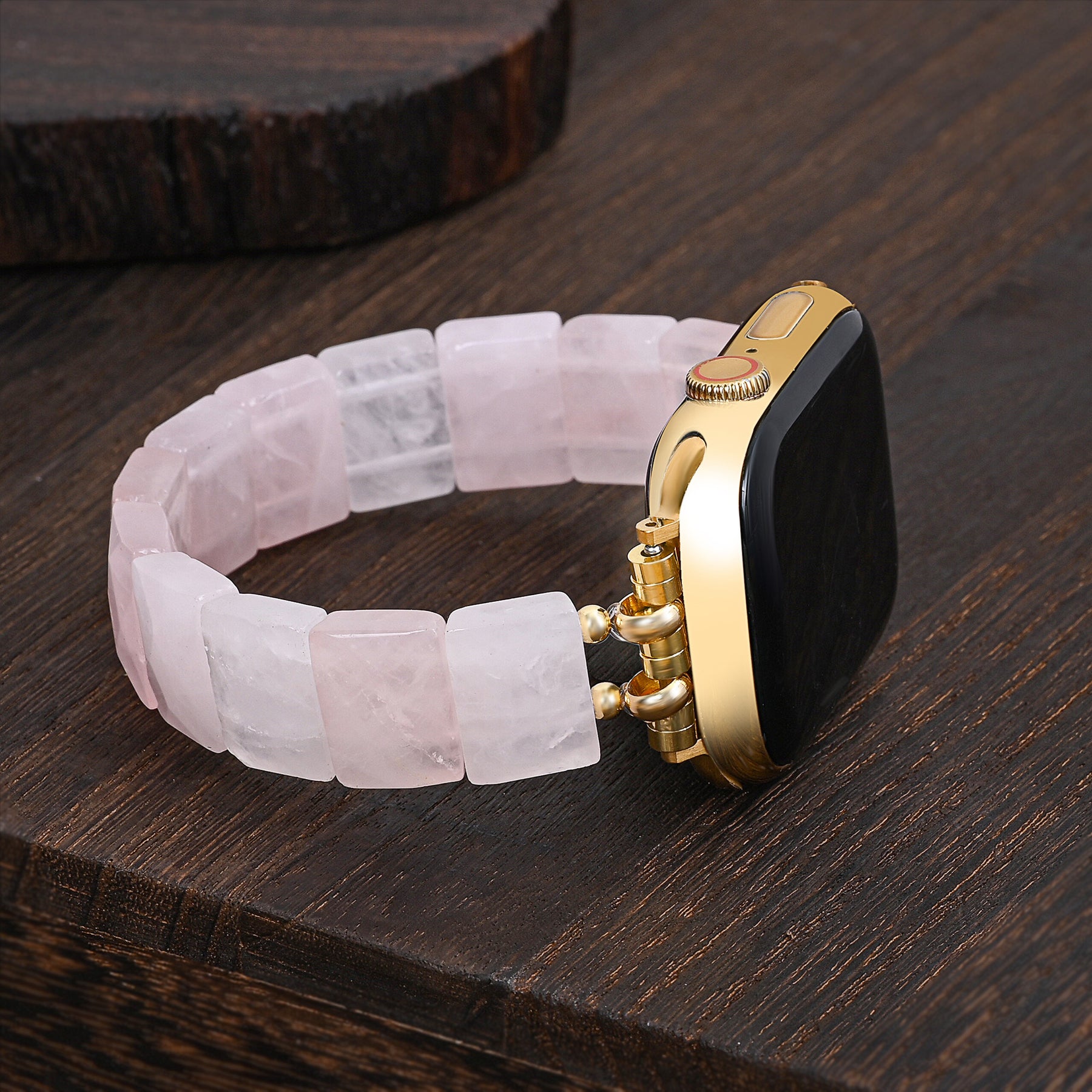 Blush Love Quartz Stretch Apple Watch Strap