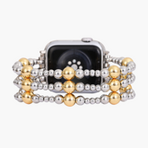 Silver Ember Stretch Apple Watch Strap