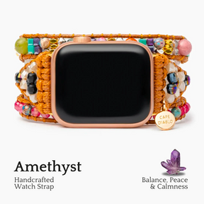 Healing Amethyst Protection Apple Watch Strap