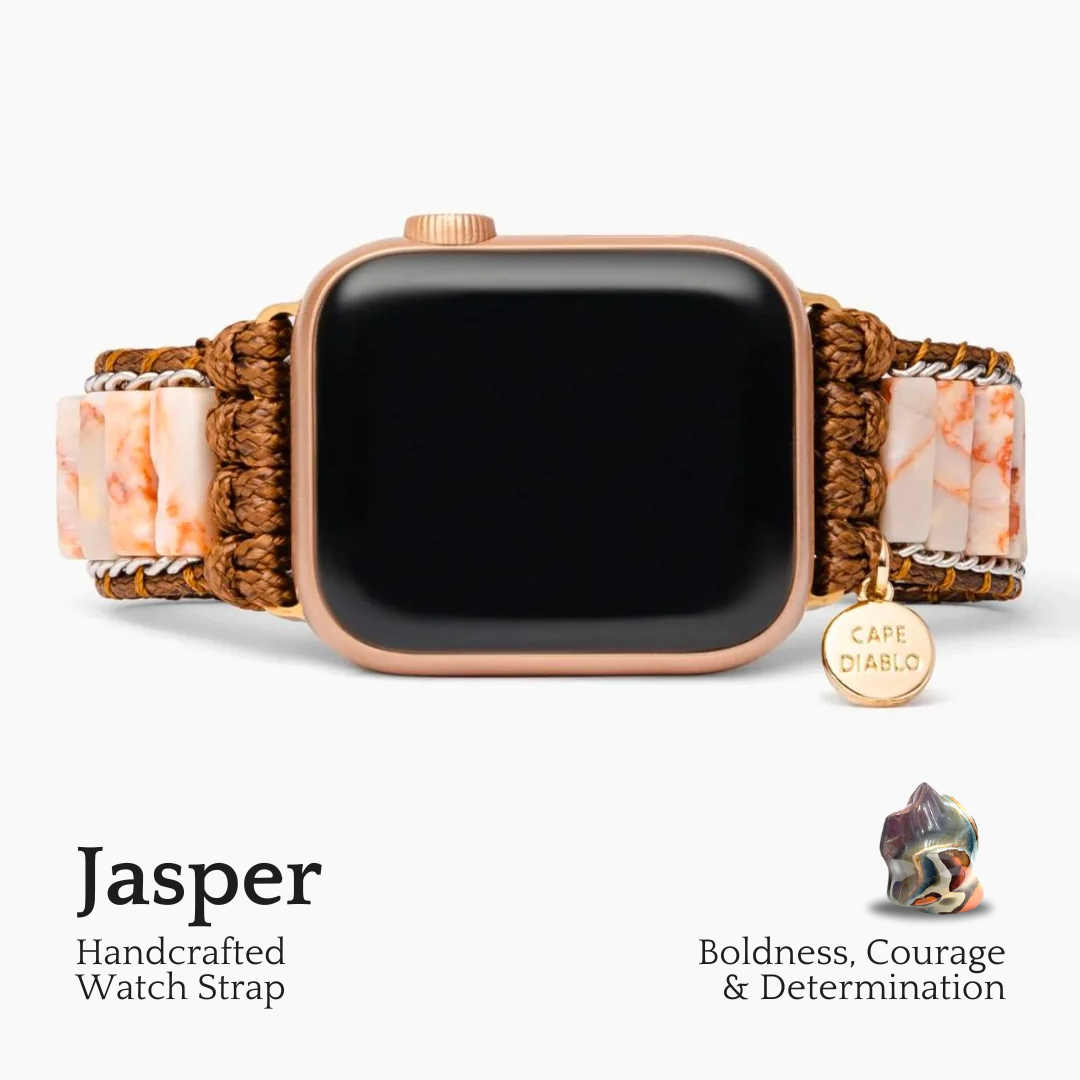 Delicate Imperial Jasper Apple Watch Strap