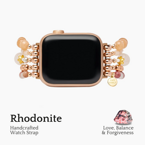 Burgundy Rose Stretch Apple Watch Strap