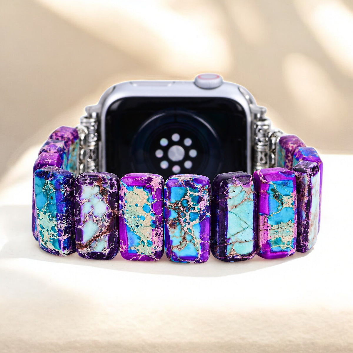 Majestic Tibetan Jasper Stretch Apple Watch Strap