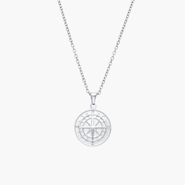 Compass Pendant (Silver)