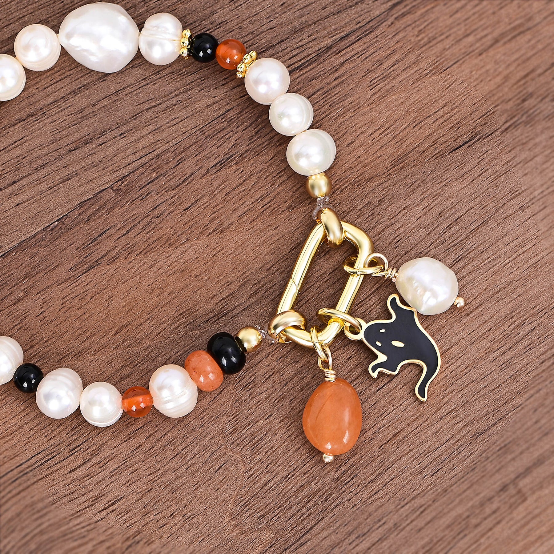 Enchanted Pearl Halloween Bracelet