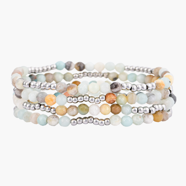 Amazonite Brilliance Bracelet Set