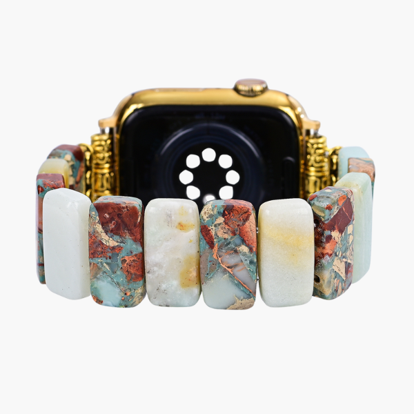 Earth Amazonite Stretch Apple Watch Strap