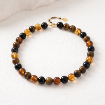 Chunky Purple Beaded Necklace