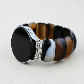 Bohemian Onyx Elegance Stretch Samsung Galaxy Watch Strap