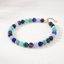 Chunky Blue Beaded Necklace