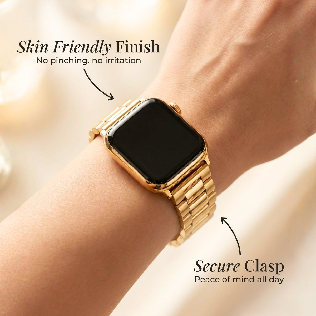 Classic Gold Luxury Apple Watch Strap