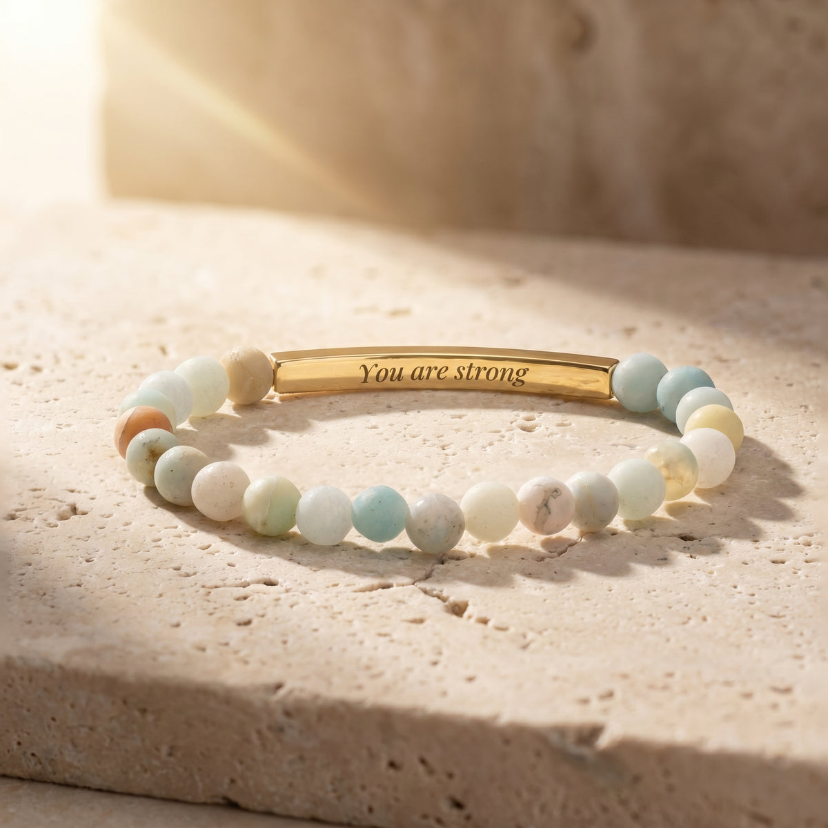 Secret Message Stone Bracelets