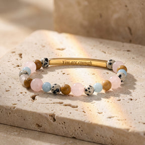 Secret Message Stone Bracelets