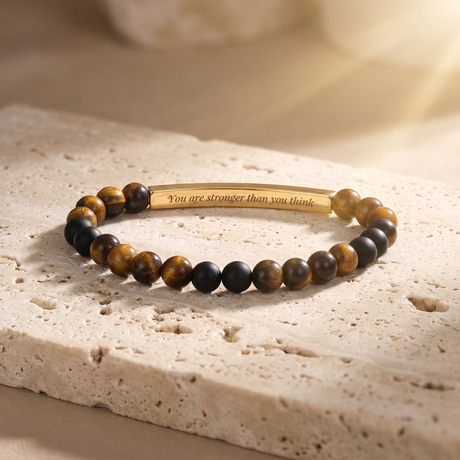 Secret Message Stone Bracelets