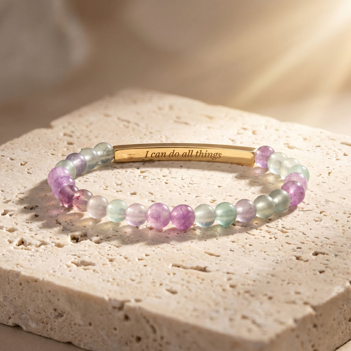 Secret Message Tiger Stone Bracelet