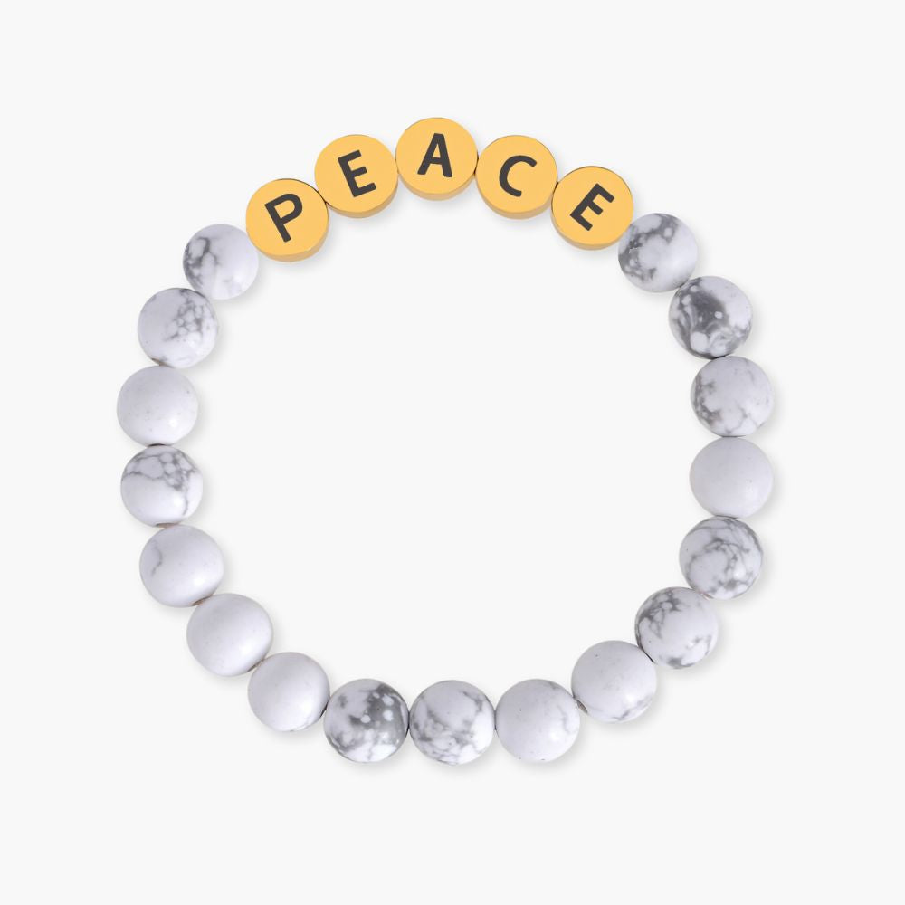 Howlite Peace Inspiration Bracelet