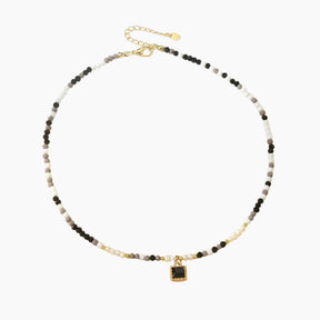 Monochrome Glamour Crystal Choker Necklace