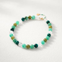 Chunky Gray Beaded Necklace