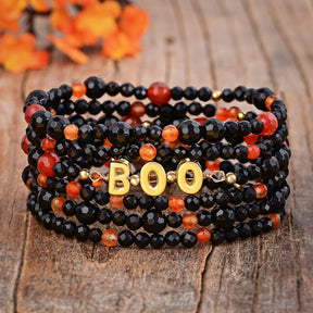 Halloween Pumpkin Patch Bracelet Set