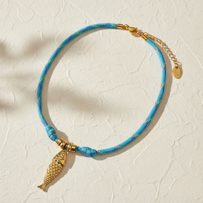 Ocean Voyage Fish Charm Necklace