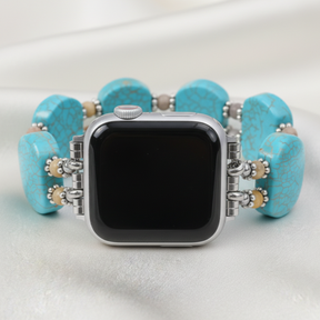 Turquoise Howlite Horizon Stretch Apple Watch Strap