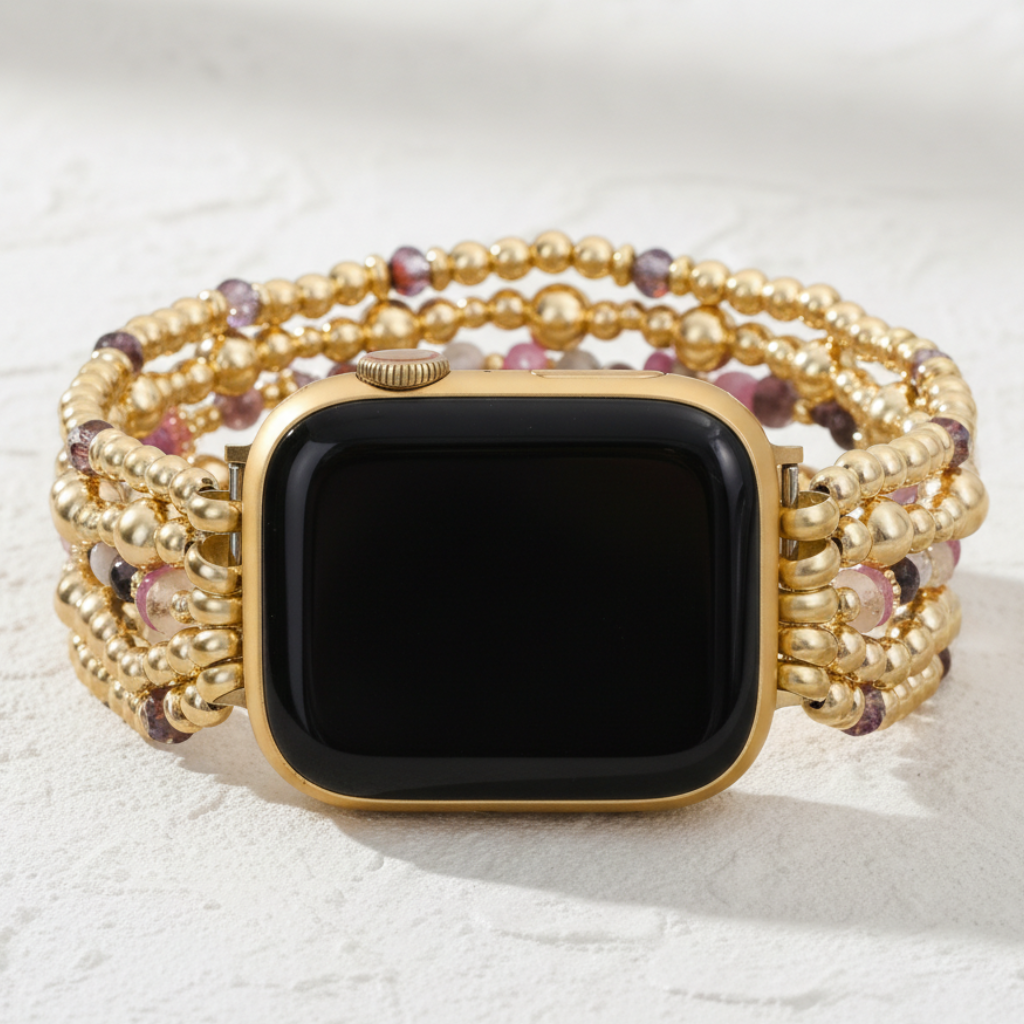 Blush Bloom Stretch Apple Watch Strap