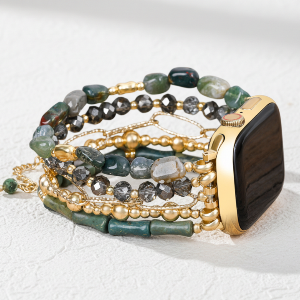 Gold Verdant Stretch Apple Watch Strap