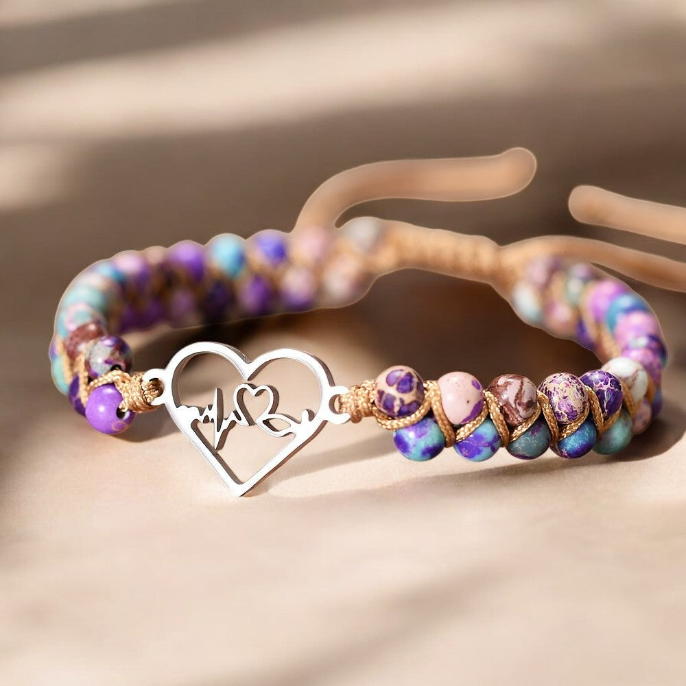 Heartbeat Charm Healing Bracelet