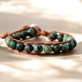 Men's Boho African Turquoise Bracelet