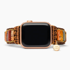 Delicate Picasso Jasper Apple Watch Strap - Cape Diablo