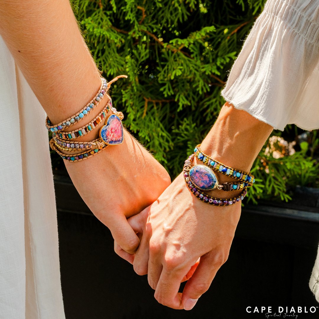 Intense Emperor Jasper Wrap Bracelet - Cape Diablo
