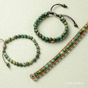 Men's African Turquoise Ragnar Bracelet - Cape Diablo