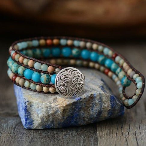 Mother Earth Jasper Stone Bracelet - Cape Diablo