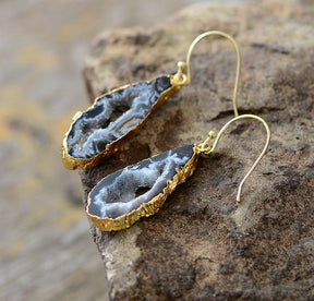 Natural Agate Dangle Earrings - Cape Diablo